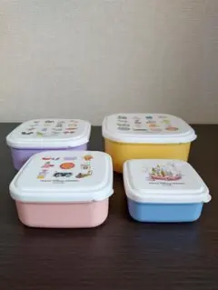 東京ディズニーリゾート シール容器4個セット(弁当箱セット)のサムネイル