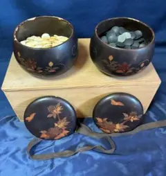 美品】 漆芸碁盤 柳山作 碁盤碁石入れセット ミニサイズ - メルカリ