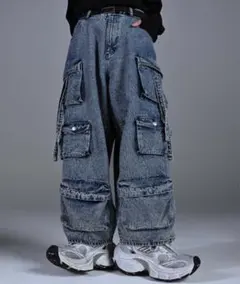 ADRER パラシュートカーゴパンツ カーゴパンツ デニム