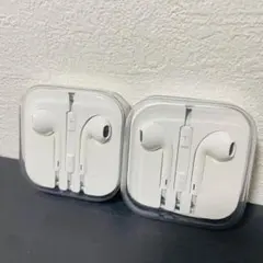 新品未開封]Apple純正イヤホン2個セット 3.6mmジャック