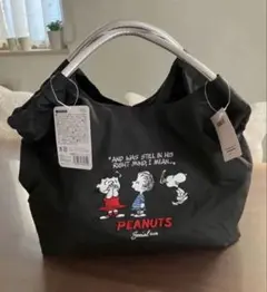 新品⭐︎スヌーピー 2WAYトートバッグ ワッシャーバッグ 刺繍トートバッグ