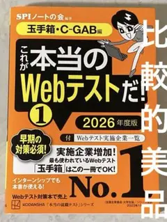 これが本当のWebテストだ!(1) 2026年度版比較的美品 【玉手箱C―GAB
