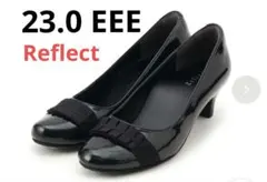 未使用級 Reflect エナメルパンプス アーモンドトゥ 23.0 3E 卒業