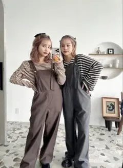 jumelleジュメロ ブリティッシュサロペット グレー Mのサムネイル