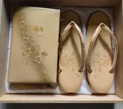 お祝い事　和装用バッグと草履のセット