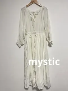 mystic ボリュームスリーブワンピース