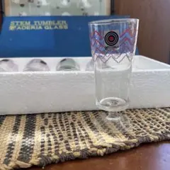 昭和レトロ　アデリアグラス　足付き　グラス