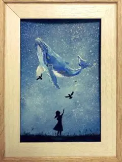 絵画　瞳の中の夢　MICCHAN作