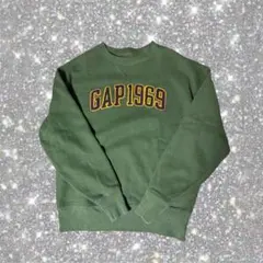 【GAP】 トレーナー S グリーン y2k