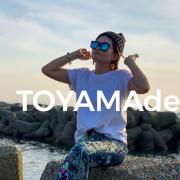中古】TOYAMA de.ハートジーンズ 【1本限定】カラフル ペイント 