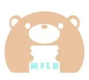 クマの牛乳屋さんの画像