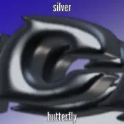 silver butterflyの画像