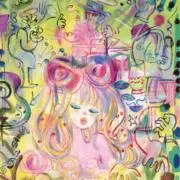 F10】ジミー大西（キングコブラ）肉筆品/表裏サイン有り/手描/油彩