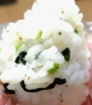 青菜おにぎりの画像