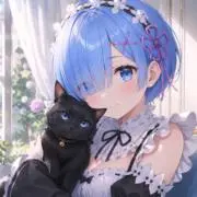 黒猫の休日の画像