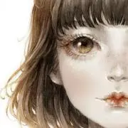 手描きイラスト 水彩原画 ロングヘアの女の子168 - メルカリ