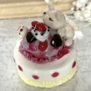 インコちゃんのアイスカフェオレ フェイクスイーツ ミニチュア - メルカリ