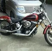 1998FXSTC 純正リアフェンダー ボブフェンダー。ストラット付き - メルカリ