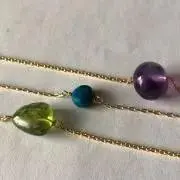 まるまるさまご確認用】オレゴンサンストーンのオーバルファセット 
