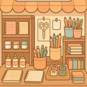 小さな文房具屋さんの画像