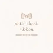petit check ribbonの画像