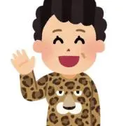 ヒョウ柄を着たおばちゃん