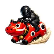 赤べこライダーの画像
