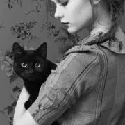 黒猫の画像