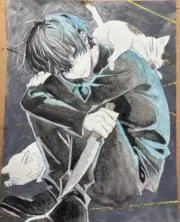 零*様 手描きイラスト チェンソーマン レゼ バニーガール ファンアート