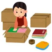急いでお片付け子の画像
