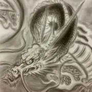 水墨龍絵師の画像