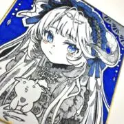 ︎様 オリジナル 手描きアナログイラスト 色紙No.7 - メルカリ