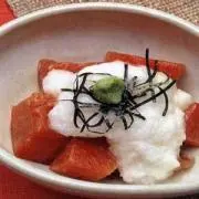 マグロの山かけの画像
