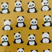 山のパンダの画像