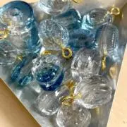 pokkeレジンと天然石アクセサリーの画像