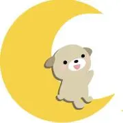 黄色い月の画像