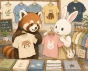 レッサーパンダの彼女の画像