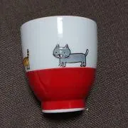 ねこ湯呑みの画像