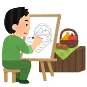イーゼルの画像