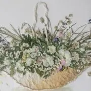 押し花アート〜遥かなる草原〜 押し花額 風景画 絵画 アート
