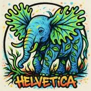 Helvetica Green Workの画像
