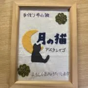 月の猫の画像