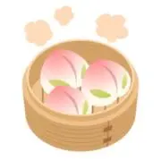 桃まんじゅうの画像