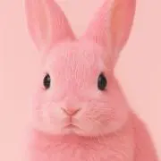 ピンクのうさぎの画像