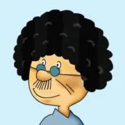 アフロ波平の画像