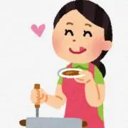 お菓子作りの味見係の画像