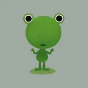 カエルがピョン