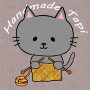 ハンドメイドたぴ　猫のあみぐるみの画像