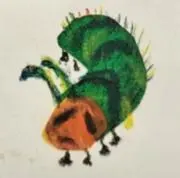 よわよわあおむしの画像