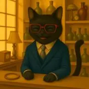 黒猫の骨董屋の画像